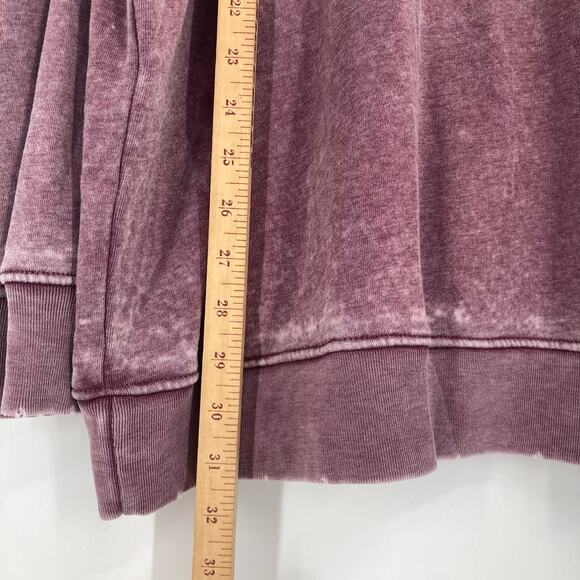 Wildfox Frisky Roadtrip Whiskey Worn Purple Green Slub Sweatshirt Women’s XL NEW - Picture 10 of 13